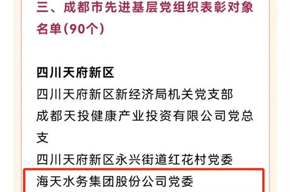 喜报！彩运网集团党委荣获“成都市先进基层党组织”称号